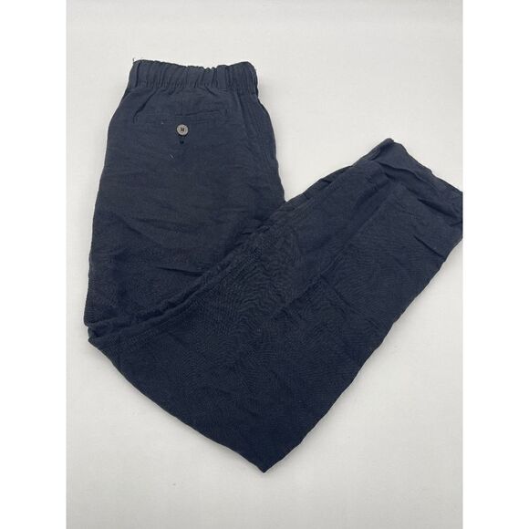 Linen Blend Pants For Women Casual Wear Elastic Waist Band & String Pockets Sz S - Picture 6 of 8